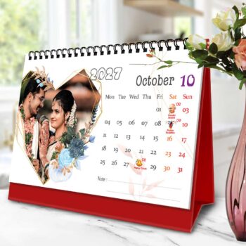 2027 Personalized Desktop Calendar | Table top Photo Calendar | 9 x 6 Inches Horizontal Design 12 - Image 12