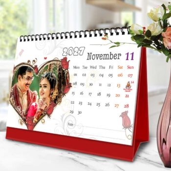 2027 Personalized Desktop Calendar | Table top Photo Calendar | 9 x 6 Inches Horizontal Design 12 - Image 13