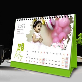 2027 Personalized Desktop Calendar | Table top Photo Calendar | 6 x 4 Inches Horizontal Design 01 - Image 7