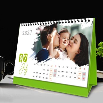 2027 Personalized Desktop Calendar | Table top Photo Calendar | 6 x 4 Inches Horizontal Design 01 - Image 9