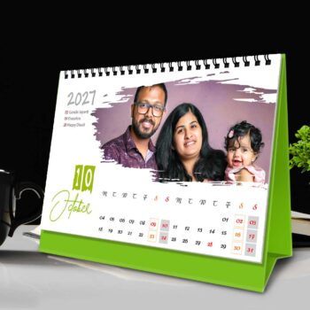 2027 Personalized Desktop Calendar | Table top Photo Calendar | 6 x 4 Inches Horizontal Design 01 - Image 12