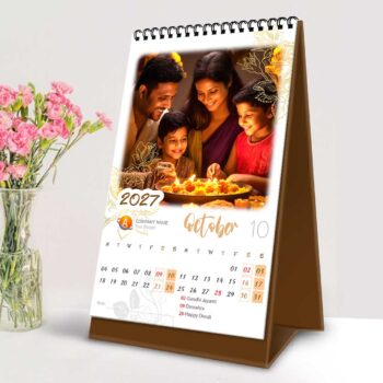 2027 Personalized Desktop Calendar | Table top Photo Calendar | 6 x 4 Inches Vertical Design 01 - Image 12