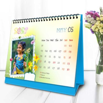 2027 Personalized Desktop Calendar |Table top Photo Calendar | 7 x 5 Inches Horizontal Design 01 - Image 7