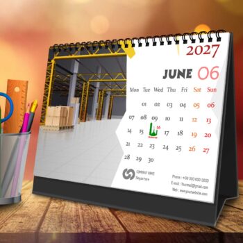 2027 Personalized Desktop Calendar | Table top Photo Calendar | 9 x 6 Inches Horizontal Design 11 - Image 8