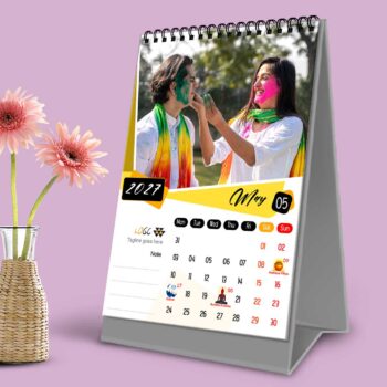 2027 Personalized Desktop Calendar | Table top Photo Calendar | 9 x 6 Inches Vertical Design 01 - Image 7