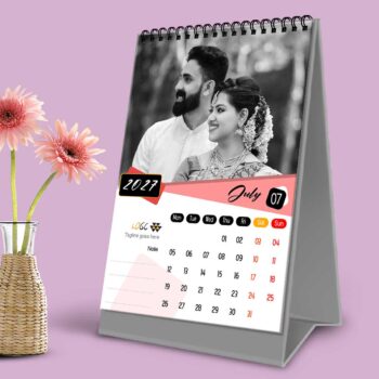 2027 Personalized Desktop Calendar | Table top Photo Calendar | 9 x 6 Inches Vertical Design 01 - Image 9
