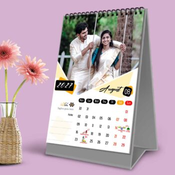 2027 Personalized Desktop Calendar | Table top Photo Calendar | 9 x 6 Inches Vertical Design 01 - Image 10