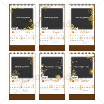 2024 Personalized Desktop Calendar | Table top Photo Calendar | 6 x 4 Inches Vertical | Bulk order Design 01 7