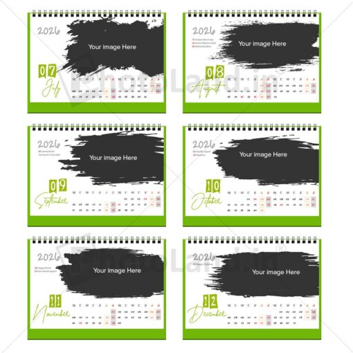 2026 Personalized Desktop Calendar | Table top Photo Calendar | 6 x 4 Inches Horizontal Bulk order - Design 01 - Image 3