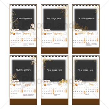 2026 Personalized Desktop Calendar | Table top Photo Calendar | 6 x 4 Inches Vertical | Bulk order Design 01 1