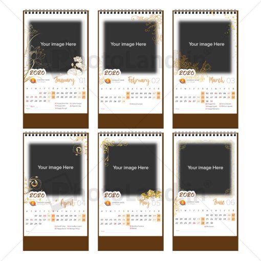 2026 Personalized Desktop Calendar | Table top Photo Calendar | 6 x 4 Inches Vertical | Bulk order Design 01 - Image 2