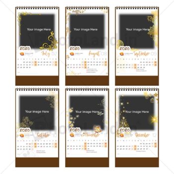 2026 Personalized Desktop Calendar | Table top Photo Calendar | 6 x 4 Inches Vertical | Bulk order Design 01 2