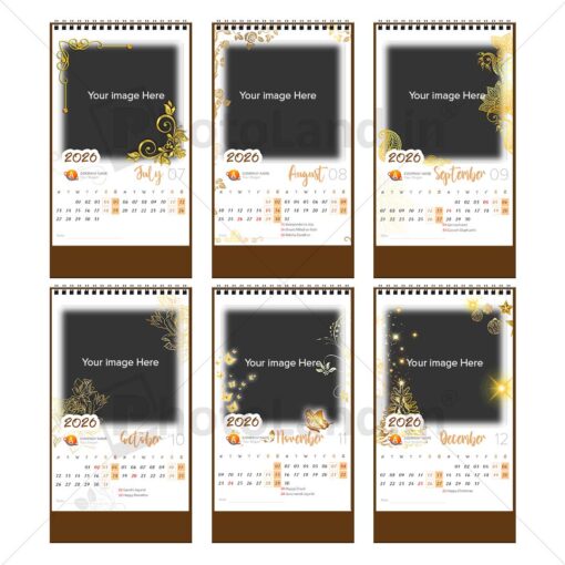 2026 Personalized Desktop Calendar | Table top Photo Calendar | 6 x 4 Inches Vertical | Bulk order Design 01 - Image 3