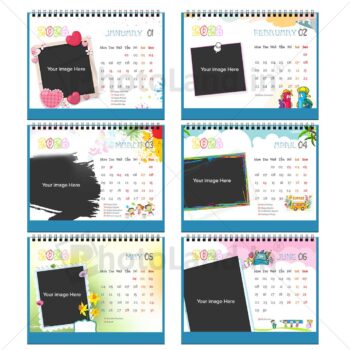 2026 Personalized Desktop Calendar | Table top Photo Calendar | 7 x 5 Inches Horizontal | Bulk order Design 01 1