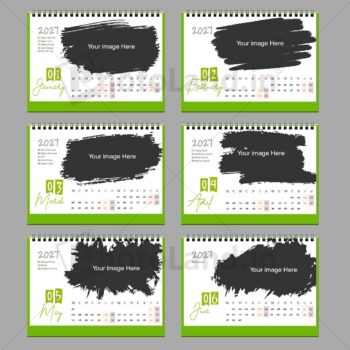 Alternative view of 2027 Personalized Desktop Calendar | Table top Photo Calendar | 6 x 4 Inches Horizontal Bulk order - Design 01