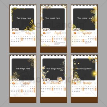 2027 Personalized Desktop Calendar | Table top Photo Calendar | 6 x 4 Inches Vertical | Bulk order Design 01 - Image 3