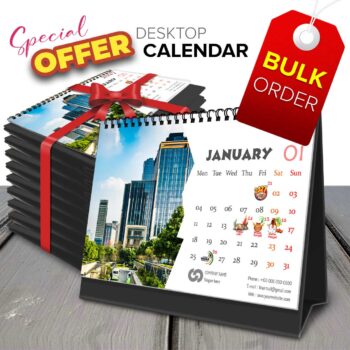 2027 Personalized Desktop Calendar | Table top Photo Calendar | 9 x 6 Inches Horizontal | Bulk order Design 11