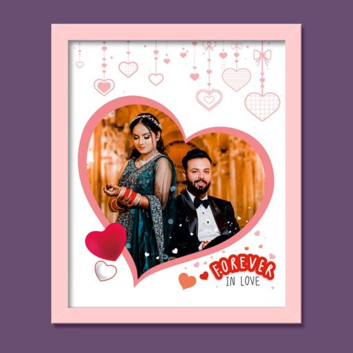 Heart Shape Photo Frame | Trendy Gift Frames for Couples - Image 2