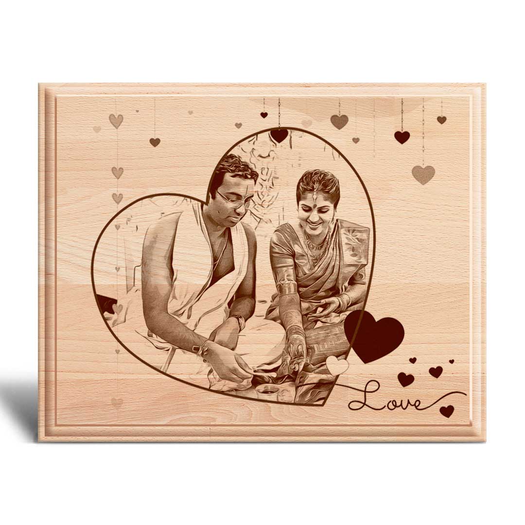 Personalized Wood Engraving (10x8) | Valentine's Gift 3 Personalized Wood Engraving (10x8) | Valentine's Gift - Image 3