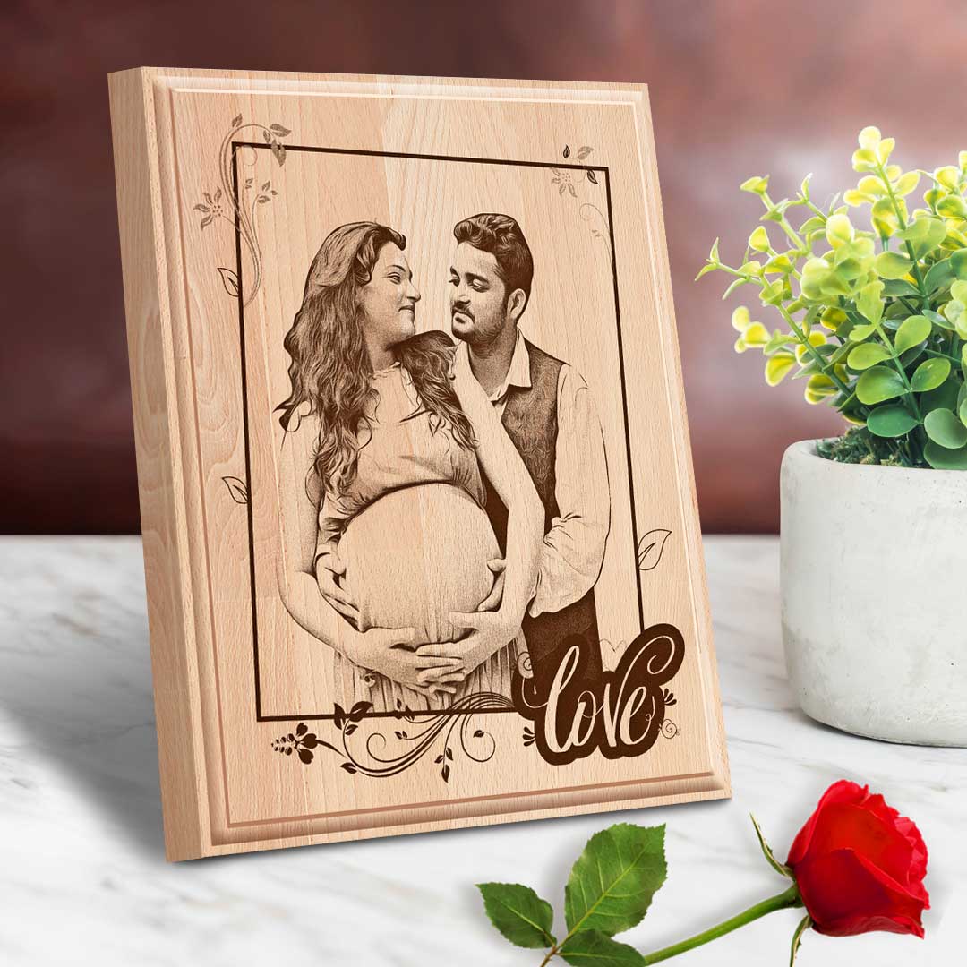 Engraved Wooden Gift Plaque (10x8) | Valentine's Day 2 Engraved Wooden Gift Plaque (10x8) | Valentine's Day - Image 2