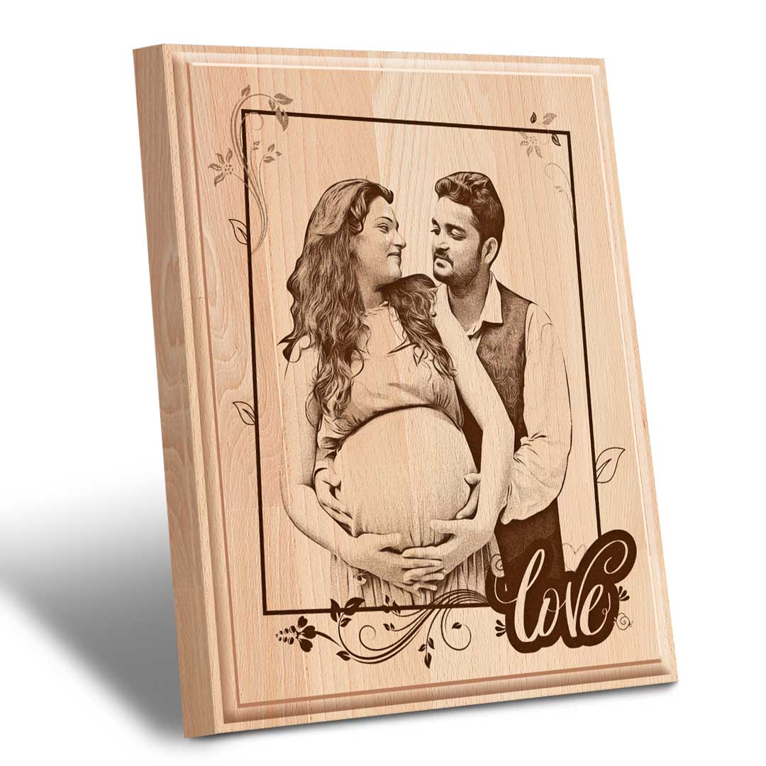 Engraved Wooden Gift Plaque (10x8) | Valentine's Day 1 Engraved Wooden Gift Plaque