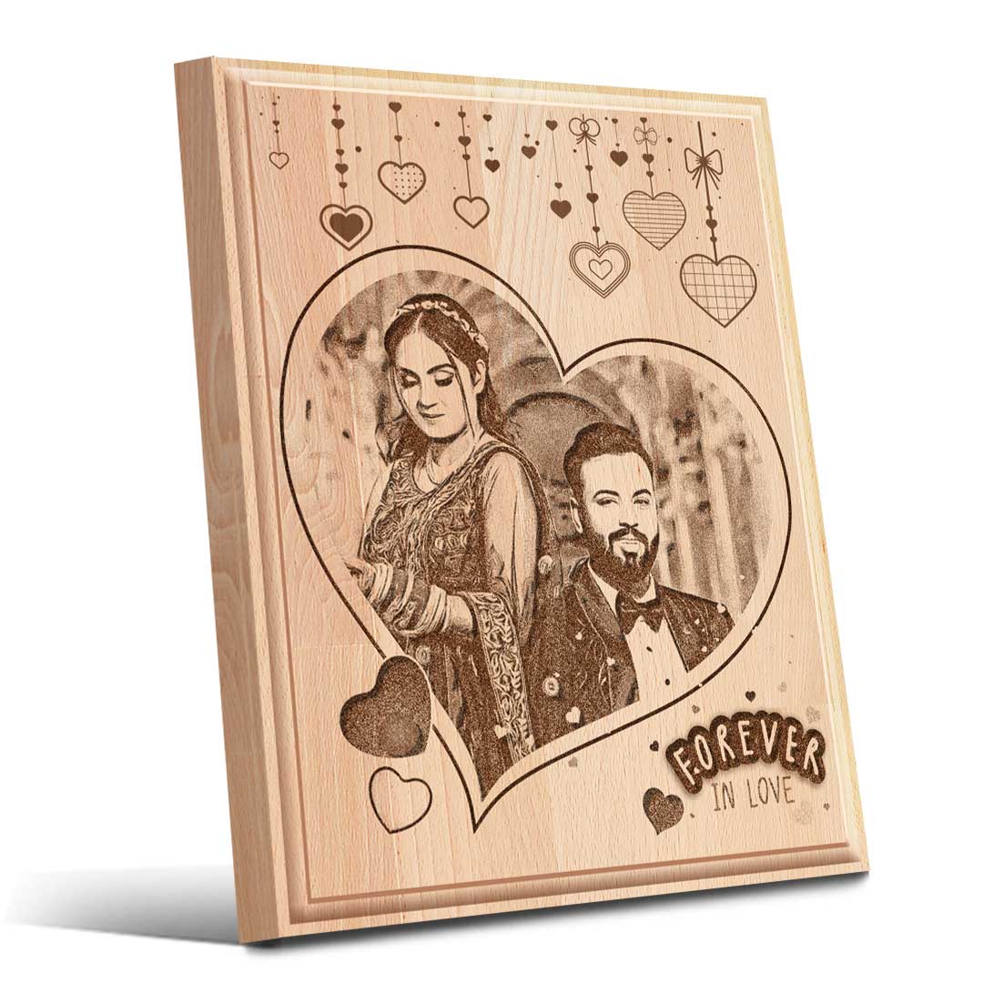 Wooden Photo Memory Plaque (10x8) | Personalized Gift 1 Wooden Photo Memory Plaque
