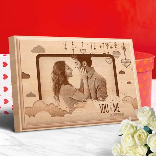Custom Photo Wood Plaque (12x8) | Engraved Gift in Photoland - Image 2