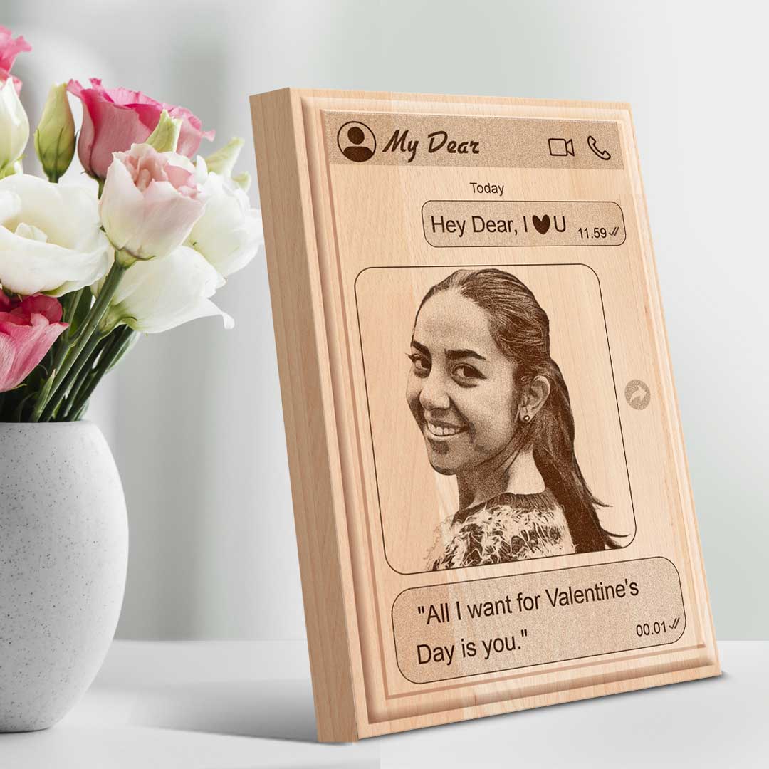 Wooden Engraved Photo Frame 6x4 – Personalized Wooden Gift 2 Wooden Engraved Photo Frame 6x4 – Personalized Wooden Gift - Image 2