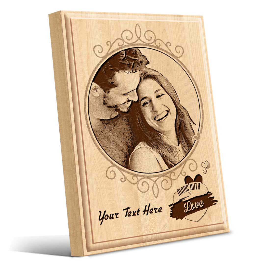 Personalized Wooden Engraved Gifts (7x5) | Valentine's Day 1 Personalized Wooden Engraved Gifts