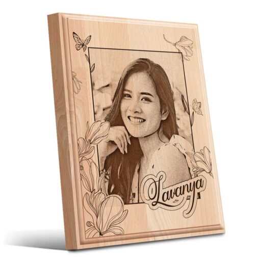 Personalized Engraved Wooden Plaque (8x6) | Valentine Gift
