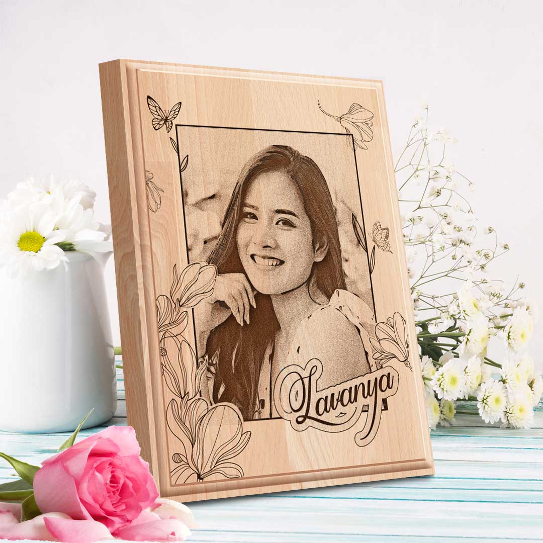 Personalized Engraved Wooden Plaque (8x6) | Valentine Gift 2 Personalized Engraved Wooden Plaque (8x6) | Valentine Gift - Image 2