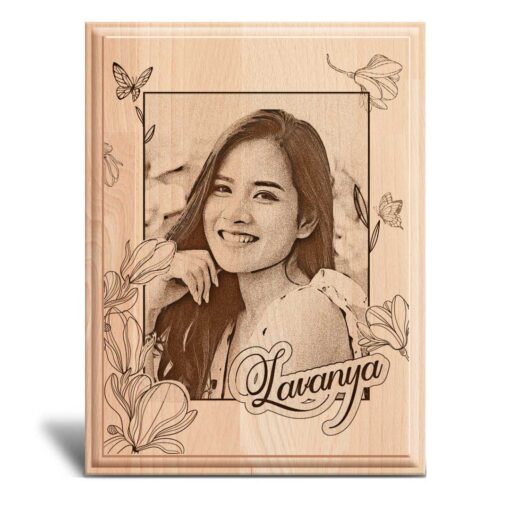 Personalized Engraved Wooden Plaque (8x6) | Valentine Gift - Image 3