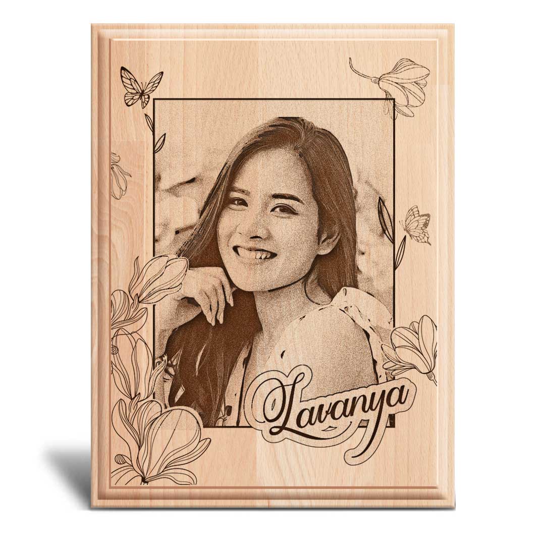 Personalized Engraved Wooden Plaque (8x6) | Valentine Gift 3 Personalized Engraved Wooden Plaque (8x6) | Valentine Gift - Image 3