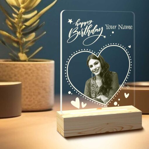 Personalized Birthday Gifts | Acrylic 3d Photo Lamp (6x4 Inches) | Best Photo Lamp Gifts | Design 1 1