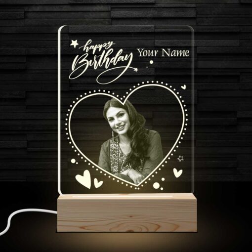 Personalized Birthday Gifts | Acrylic 3d Photo Lamp (6x4 Inches) | Best Photo Lamp Gifts | Design 1 - Image 2