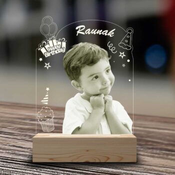Personalized Birthday Gifts | Acrylic 3d Photo Lamp | Best Photo Lamp Gifts (7x5 Inches)| Design 3 5