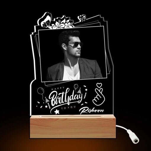 Personalized Birthday Gifts | LED Photo Lamp Gifts | Surprise Led lamp gifts  (7x5 Inches)| Design 2 - Image 2