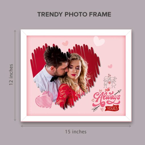 Latest Personalized Combo Gifts | Trendy Photo frame, Table top Acrylic photo frame and Photo Magnets | Pack of 3 - Image 2