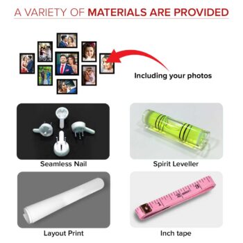 Latest Personalized Combo Gifts | Photo frame Set Pack of 9 4