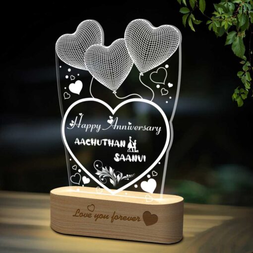 Personalized Anniversary Gifts | Acrylic 3d Photo Lamp (7x5) | Best Photo Lamp Gifts| Design 2 1