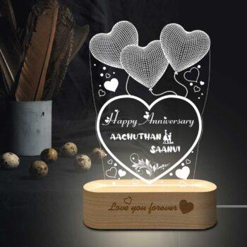 Personalized Anniversary Gifts | Acrylic 3d Photo Lamp (7x5) | Best Photo Lamp Gifts| Design 2 5