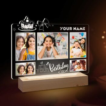Personalized Birthday Gifts | Acrylic 3d Photo Lamp | Surprise Led lamp gifts (9×8 Inches)| Design 1 6