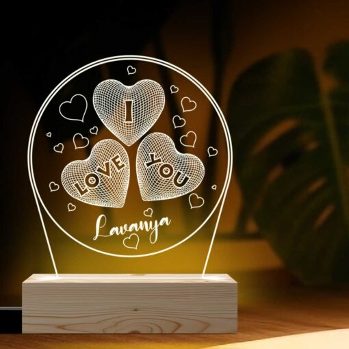Personalized Valentines Day Gifts | Lovely Photo Gift | LED Photo Lamp Gifts (6x6)| Design 1 1