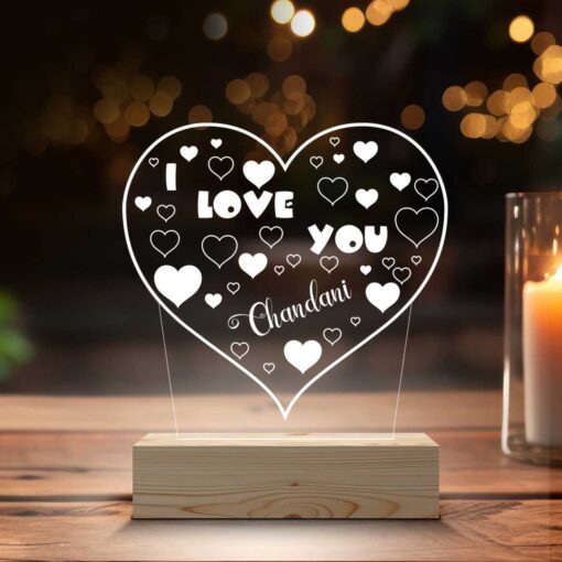 Personalized Valentines Day Gifts | Surprise gifts | LED Photo Lamp Gifts (6x6)| Design 2 2