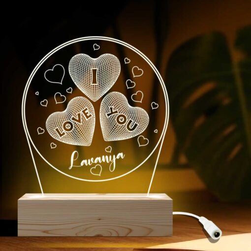 Personalized Valentines Day Gifts | Lovely Photo Gift | LED Photo Lamp Gifts (6x6)| Design 1