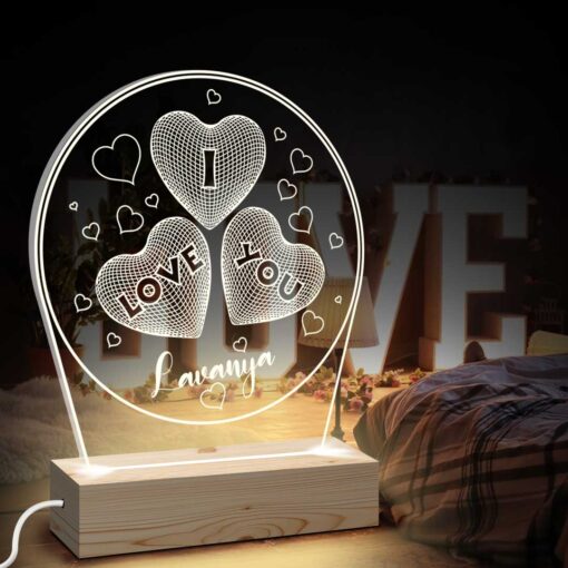Personalized Valentines Day Gifts | Lovely Photo Gift | LED Photo Lamp Gifts (6x6)| Design 1 - Image 2