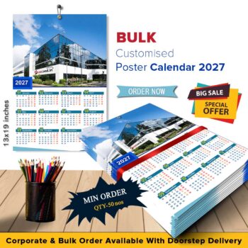 2027 Personalized Bulk Poster Calendar | Wholesale calendars-Design 01