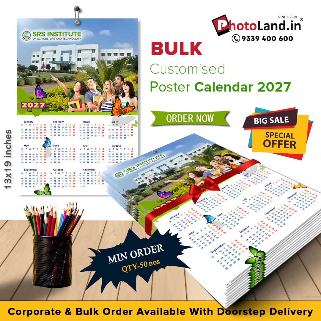 2027 Personalized Bulk Poster Calendars | Calendar Wholesale Printing Design 04