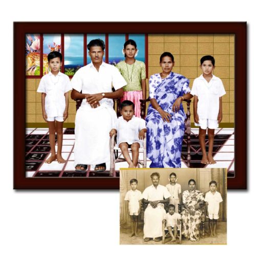 Old black and white photo to Colour Painting | Customized for Family Photo - Image 2