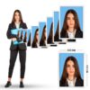 Self Adhesive passport photo | 3.5cm x 4.5cm 25 Copies 3